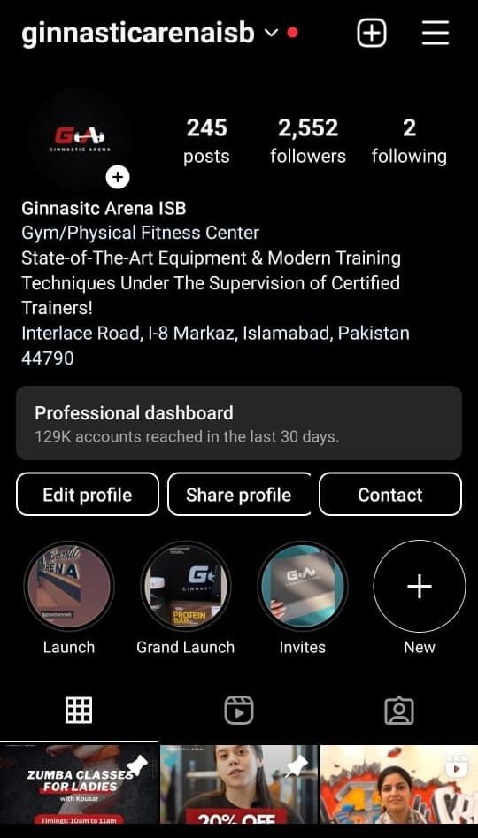 Ginnastic Arena Social Media Marketing