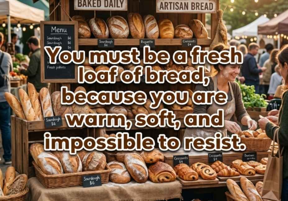 50+ Farmers Market Pick Up Lines No One Warned You About – fresh bread stand pick up line photo