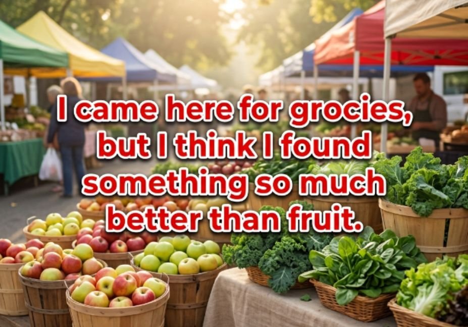 50+ Farmers Market Pick Up Lines No One Warned You About – fresh apple basket pick up line photo