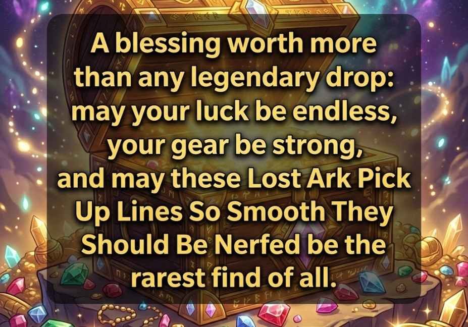 Lost Ark Pick Up Lines So Smooth They Should Be Nerfed treasure blessing with glowing golden chest reveal