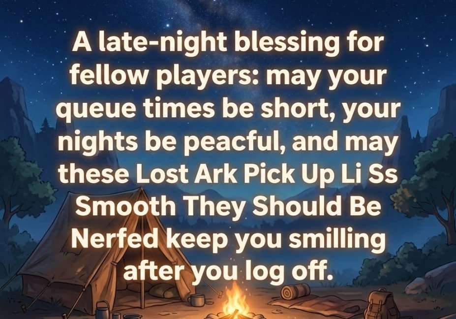 Lost Ark Pick Up Lines So Smooth They Should Be Nerfed late night blessing by a glowing campfire scene