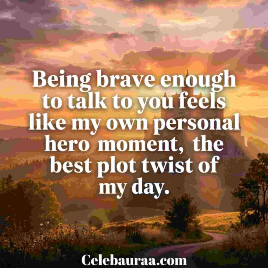 Magical And Cute Disney Pick Up Lines with a bold Disney hero themed quote and golden castle backdrop