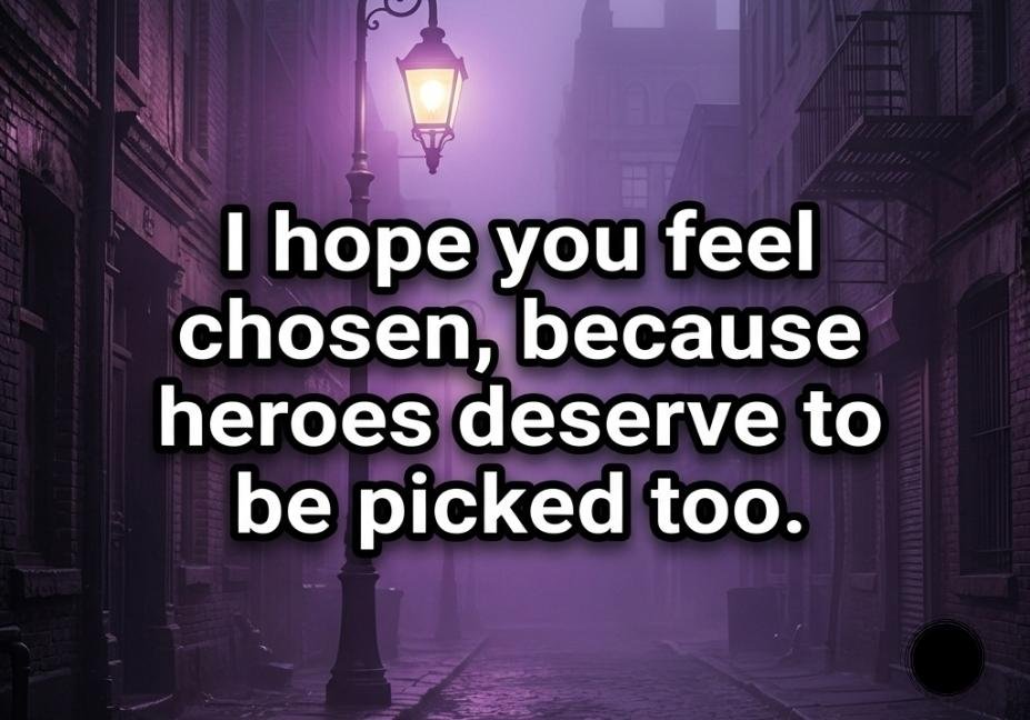 Batman Pick Up Lines picture showing foggy Gotham alley with hero themed romantic quote