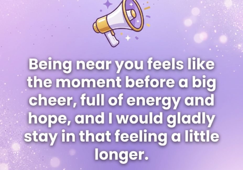 Cheerleading Pick Up Lines: Cheesy or Genius? – cheer energy quote with purple megaphone illustration