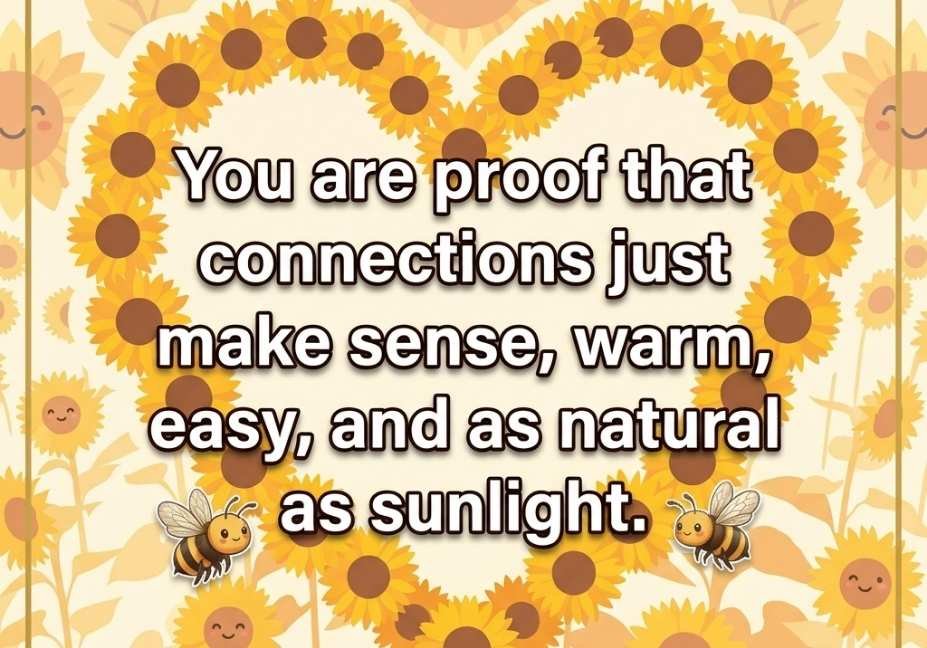 Sunflower pick up lines illustration with flat vector sunflower art and bold brown text