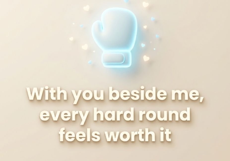 Why These Boxing Pick Up Lines Keep Getting Replies – minimalist glowing boxing glove icon with soft hearts