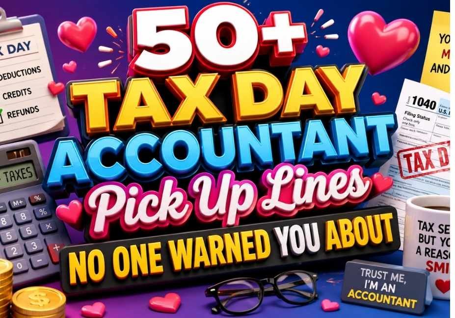 50+ Tax Day Accountant Pick Up Lines No One Warned You About – tax forms and calculator with hearts