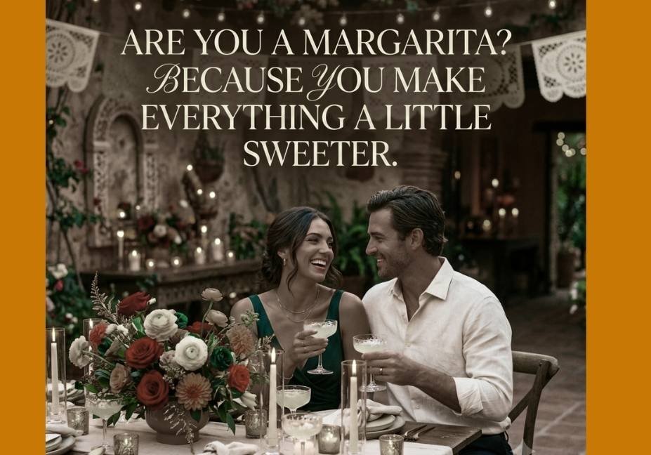 Cinco de Mayo Pick Up Lines with a romantic margarita-themed message
