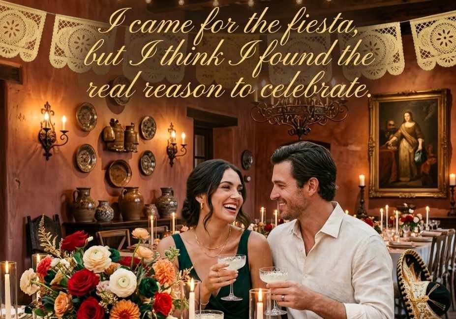 Cinco de Mayo Pick Up Lines featuring a romantic fiesta message for a crush