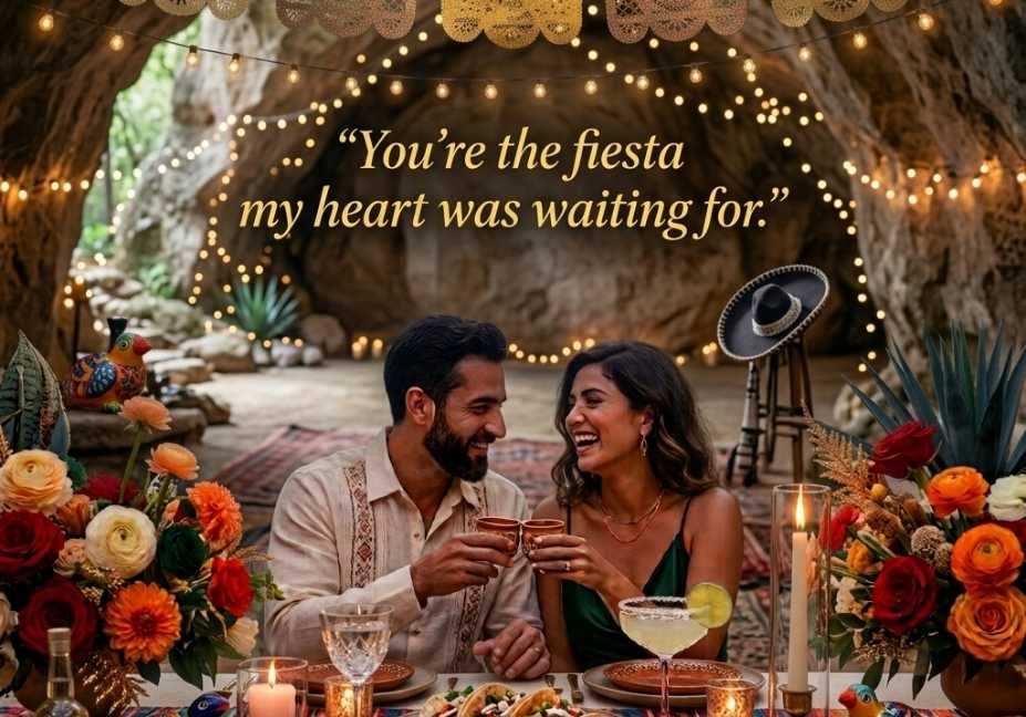 Short Cinco de Mayo Pick Up Lines with a romantic fiesta quote