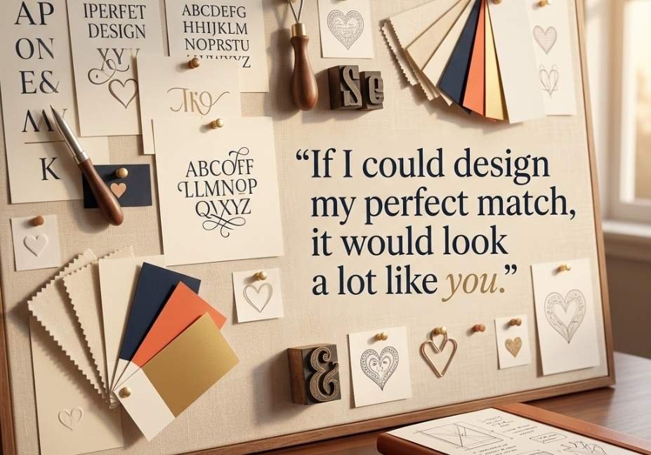 Graphic Designer Pick Up Lines about designing the perfect match