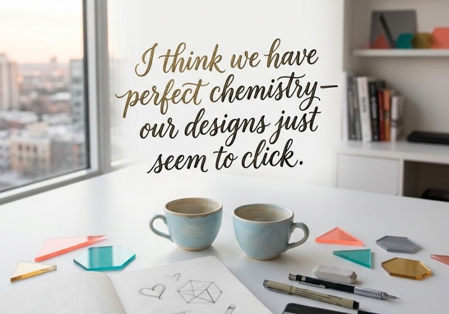 Graphic Designer Pick Up Lines about creative chemistry and design connection