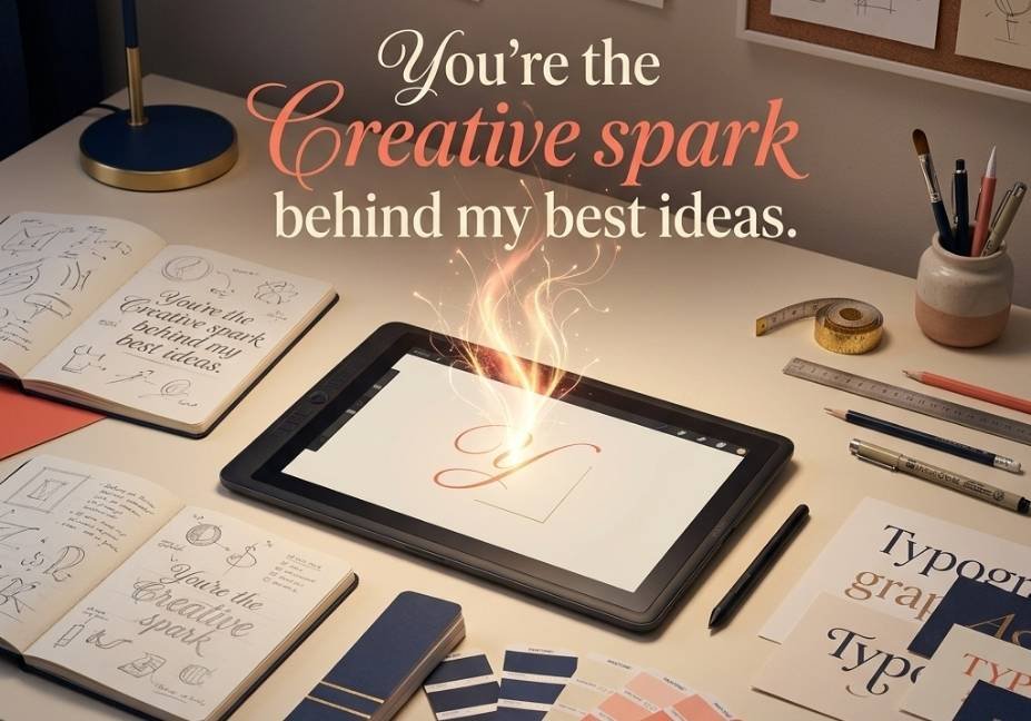 Graphic Designer Pick Up Lines about creative sparks and inspiration