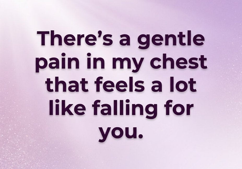 Hurt pick up lines picture with dreamy lilac background and blessing about falling for you
