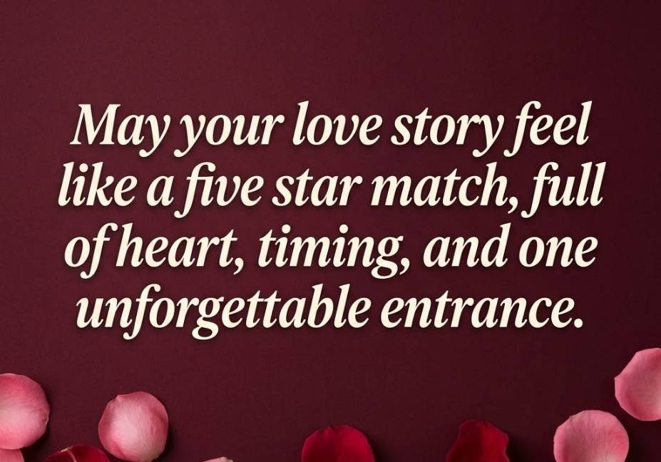Wrestling Pick Up Lines That Actually Get a Yes romantic quote with rose petals and ring rope"