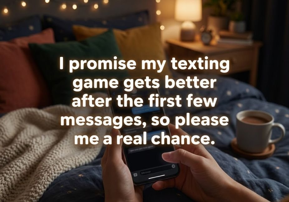 Indian tribal pick up lines texting quote on a cozy phone-glow background