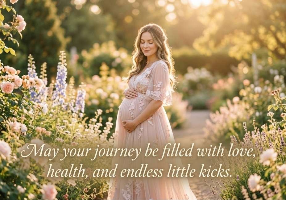Pregnancy Pick up lines and blessing with a beautiful maternity portrait.